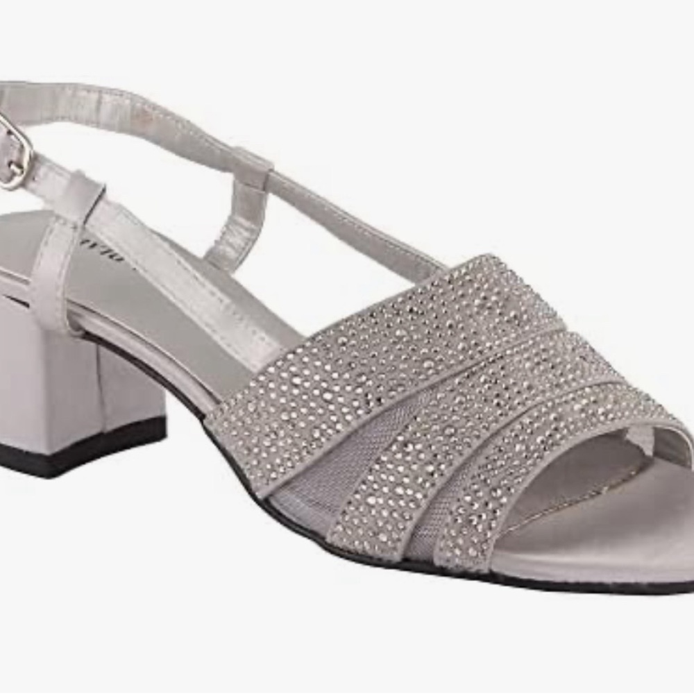 David Tate Satin Sparkle Sandals Size 8 NWT